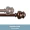 Kenney Mfg Kenney Glendale 5/8" Standard Decorative Window Curtain Rod, 28-48", Cocoa KN71621V1 - alternate 4